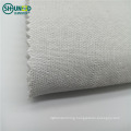 Wholesale high quality single and double layer 100% polyester plain weave woven brushed fabric interlining for tie bag lining